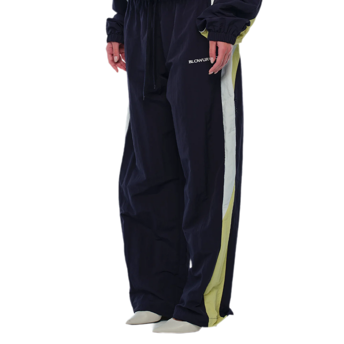 Color-Block Cropped Tracksuit Set