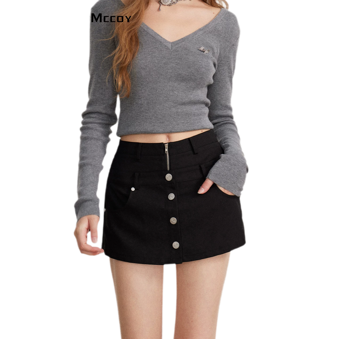 Double-Waist Convertible A-Line Skort