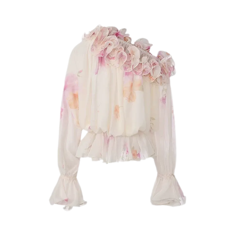 Ruffled Off-Shoulder Set