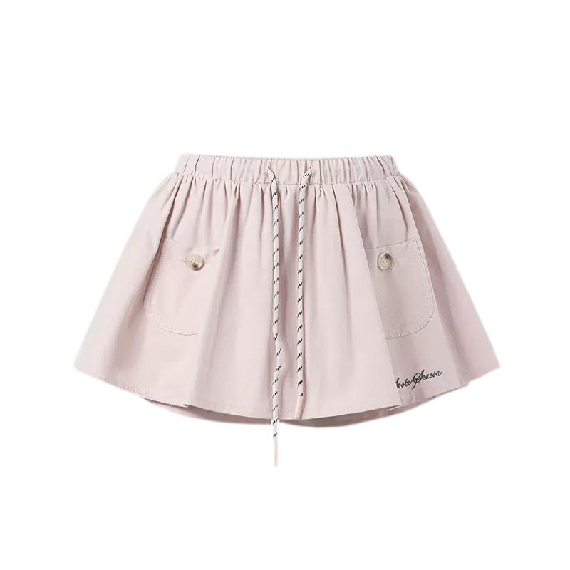 Cotton Lyocell Pocket Skirt