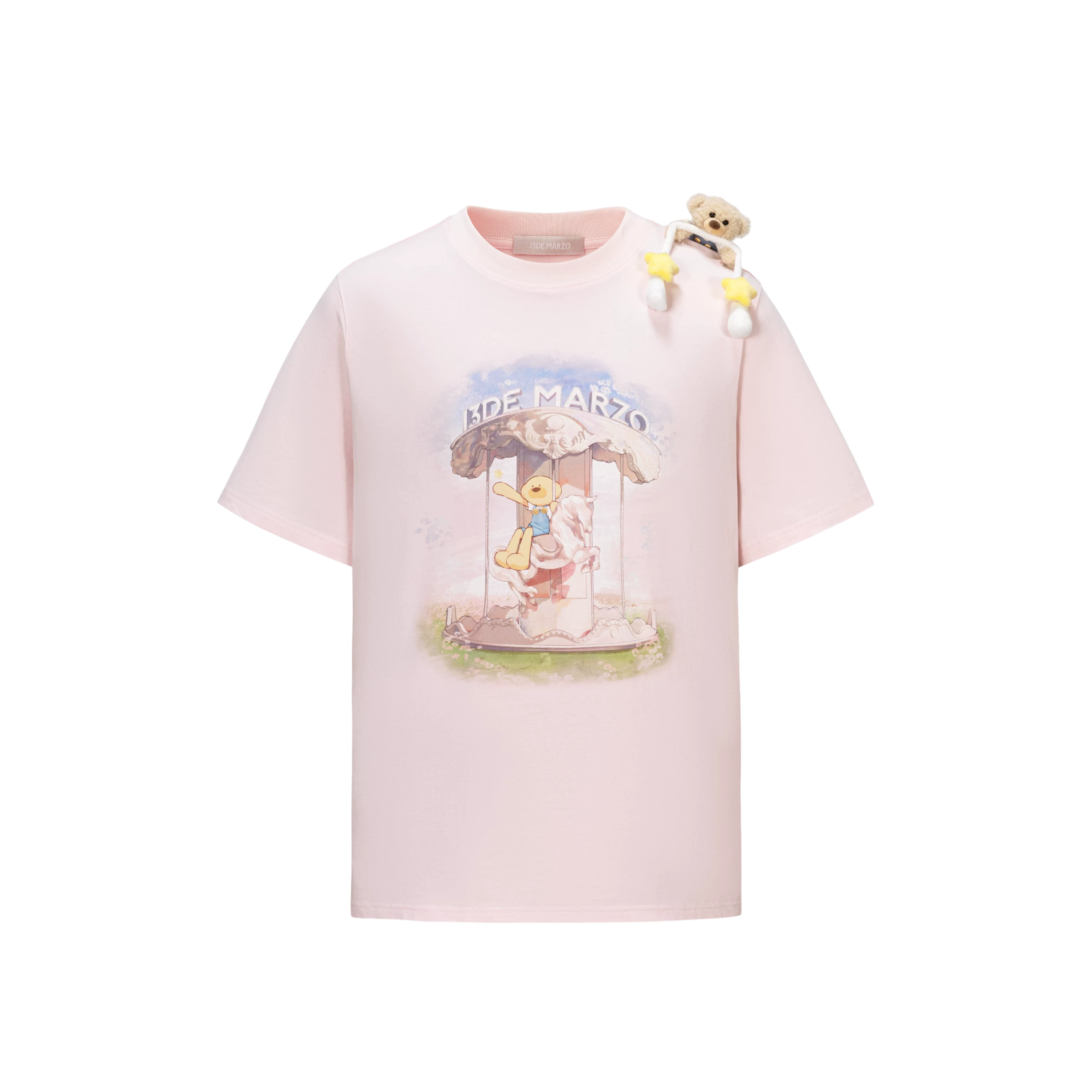 Carousel Print Loose T-shirt