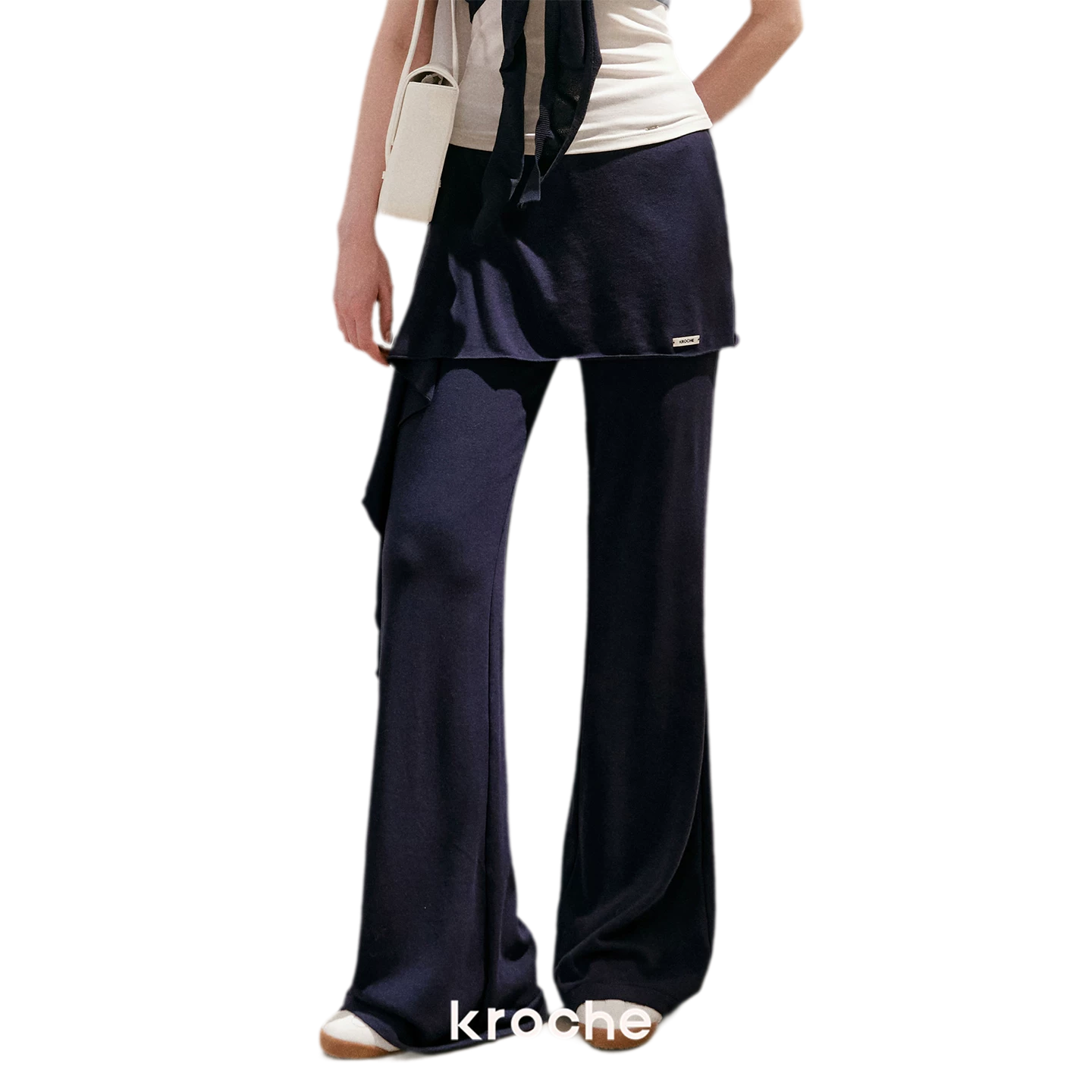 Wrap Tie Flared Pants