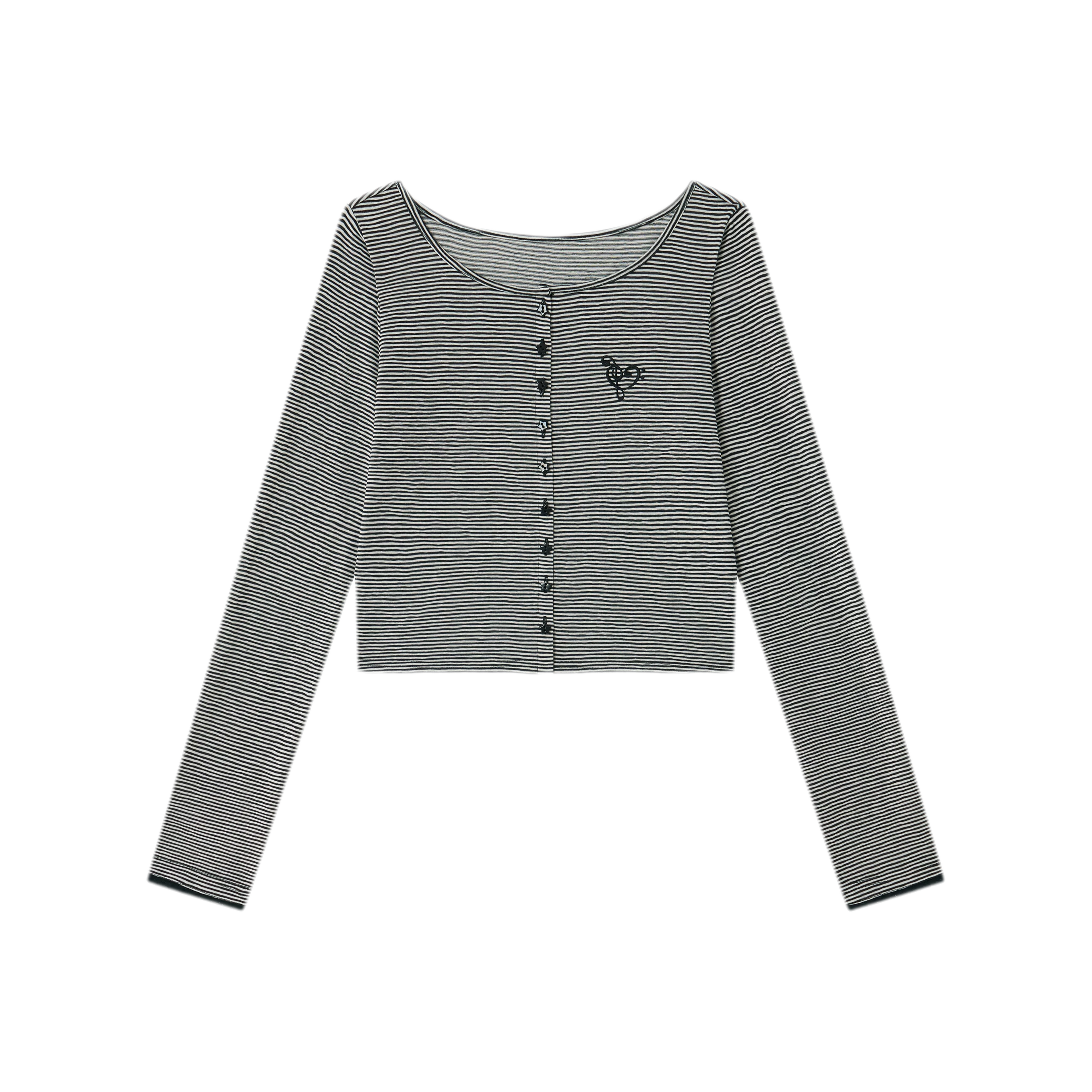 Striped Knit Cardigan Set