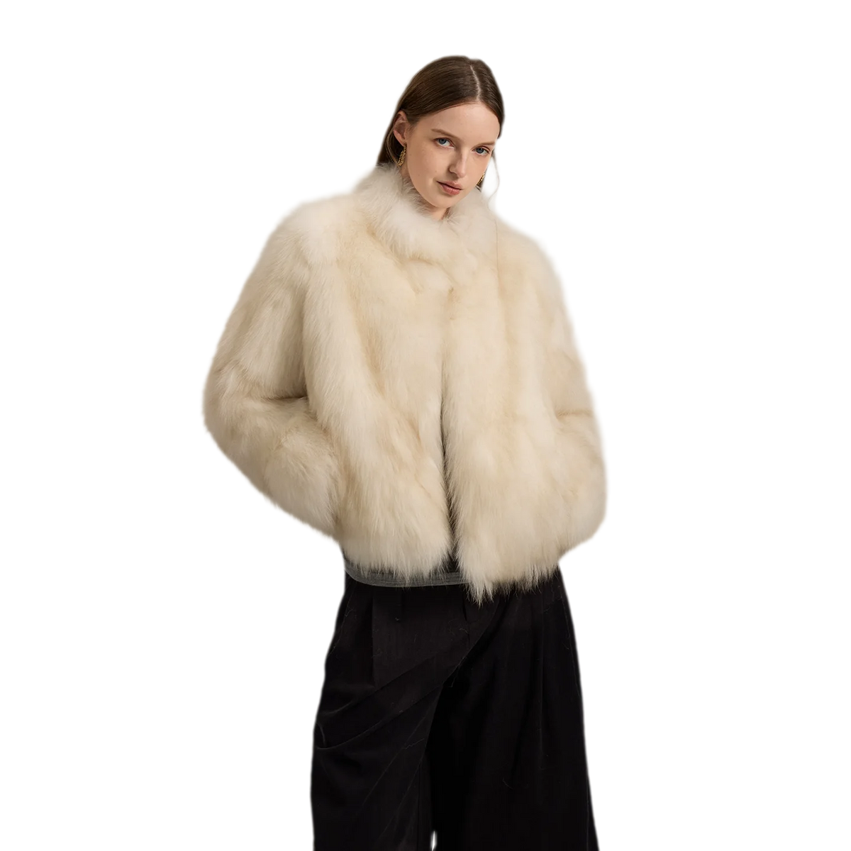 Gradient Fox Fur Jacket