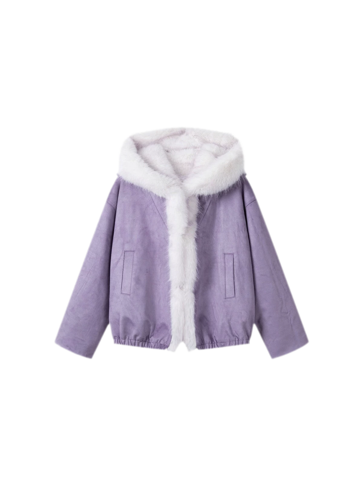 Reversible Suede Fur Winter Jacket