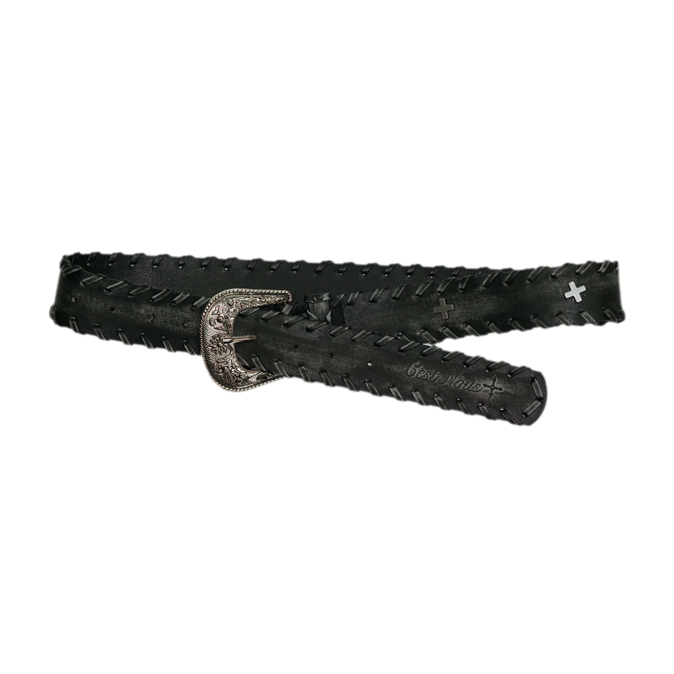 Vintage Carved Buckle Belt