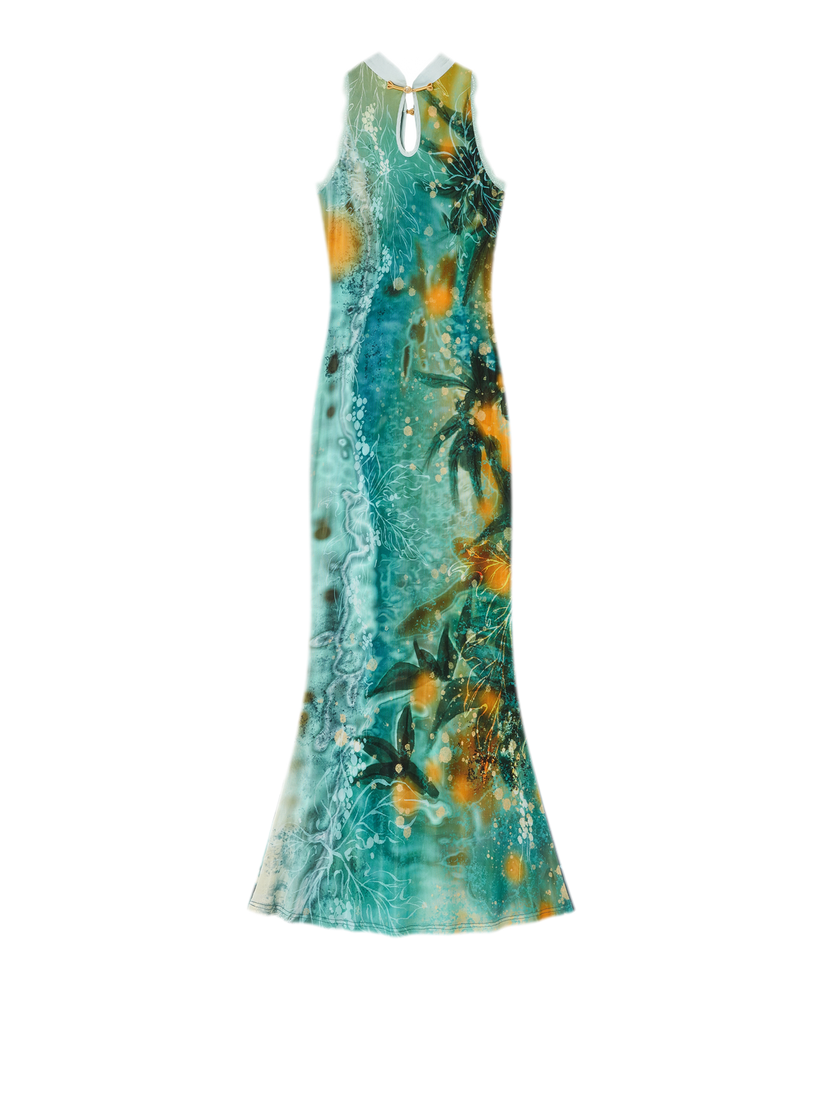Reversible Fishtail Qipao Dress
