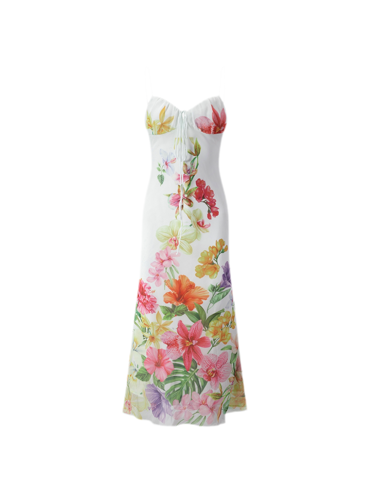 Hand-Painted Floral Camisole Dress