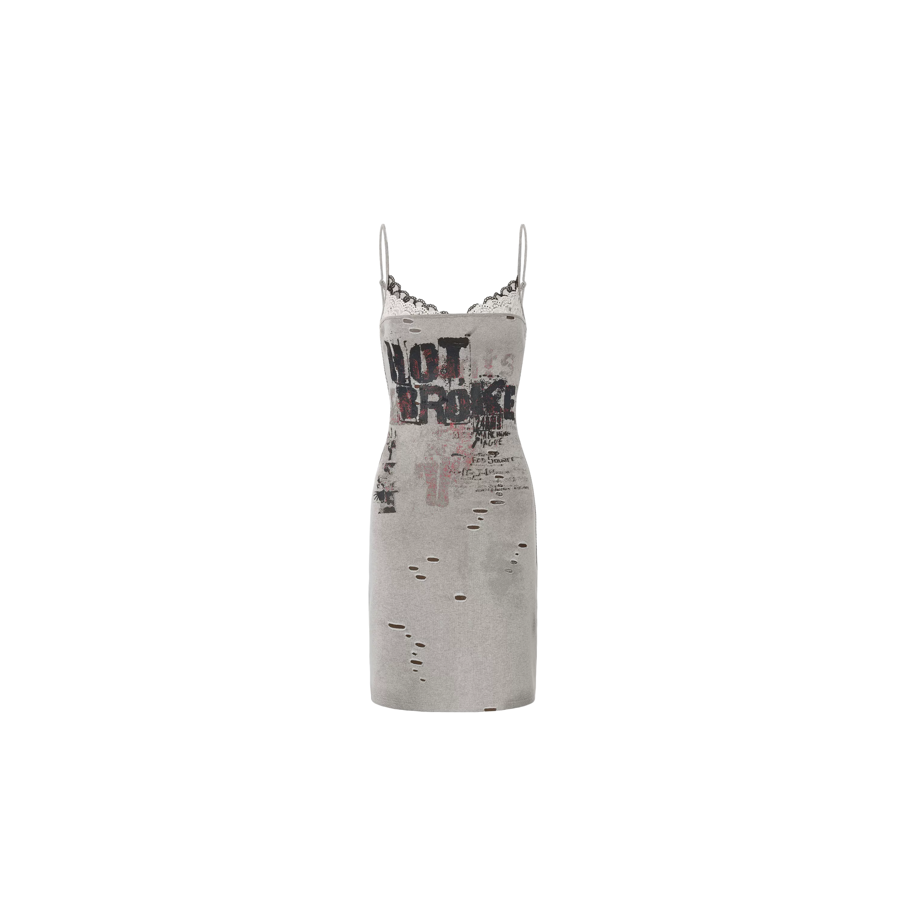 Light Lace Splicing Camisole Dress
