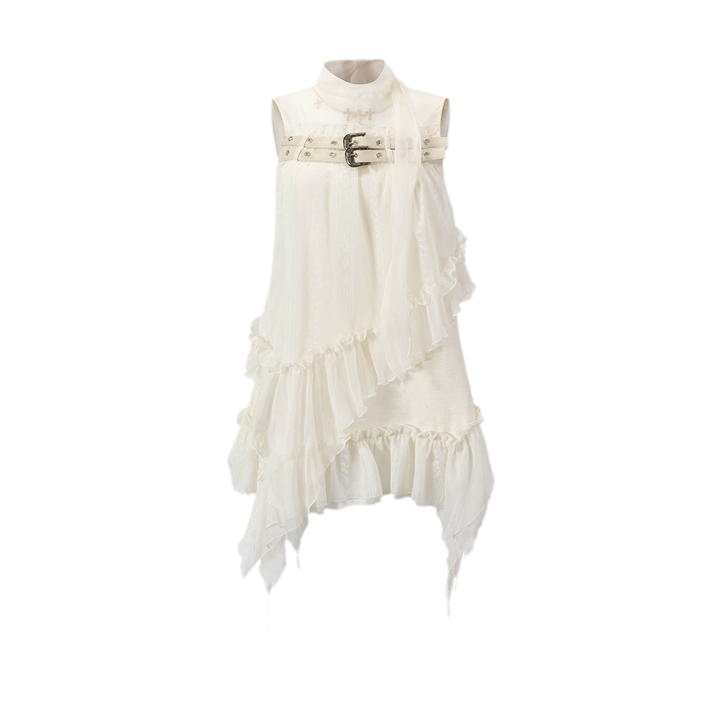 Lace Armor Mesh Dress