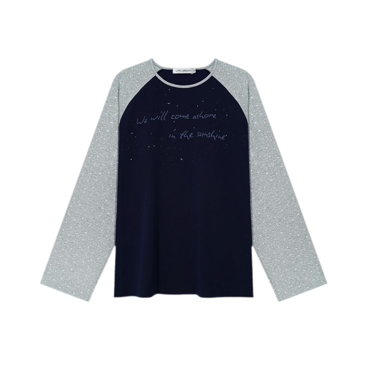 Vintage Polka Dot Raglan Tee