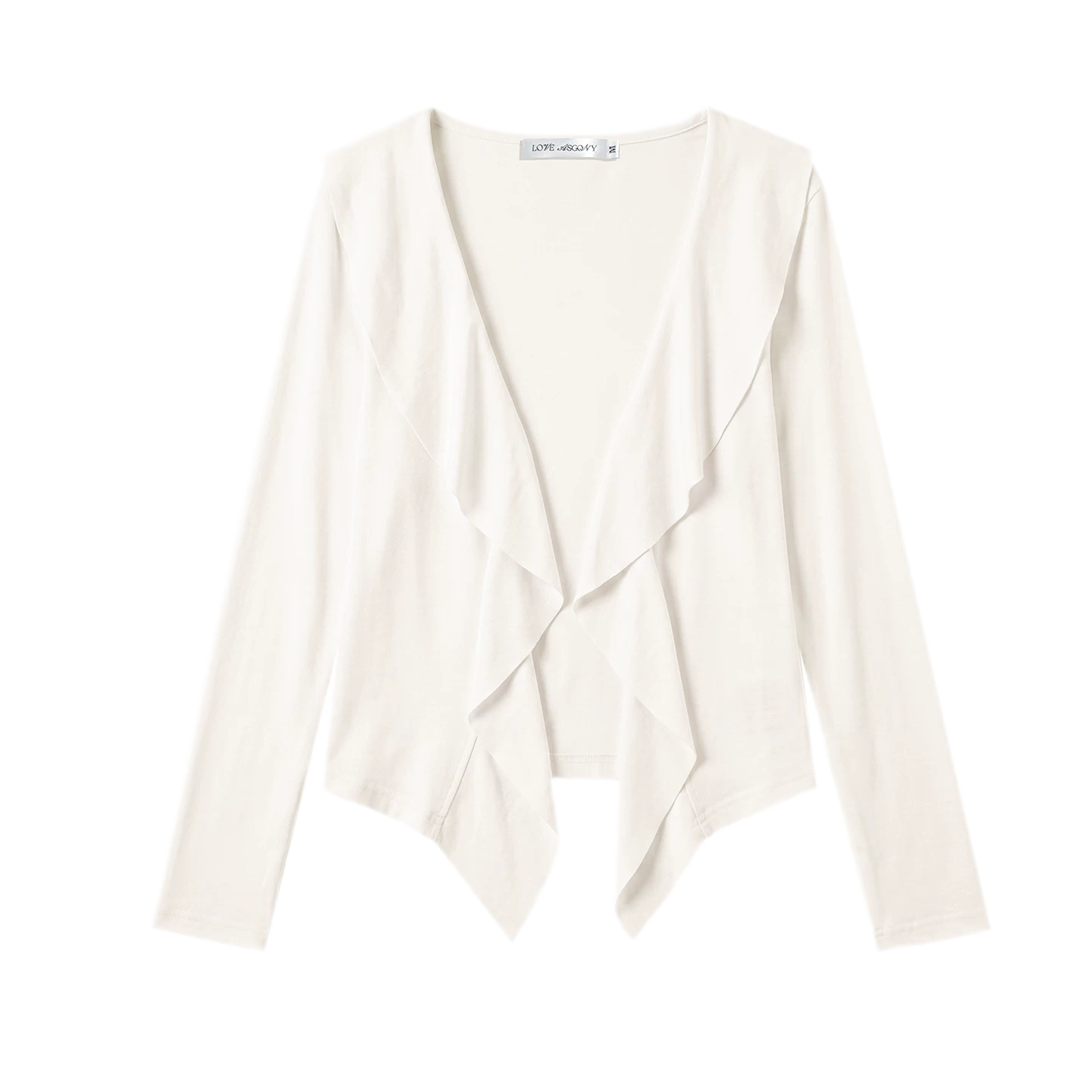 Ruffled Drape Knit Set