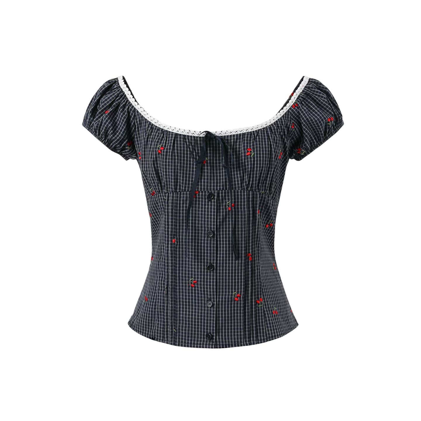 Vintage Bow Tie Waist-Defining Shirt
