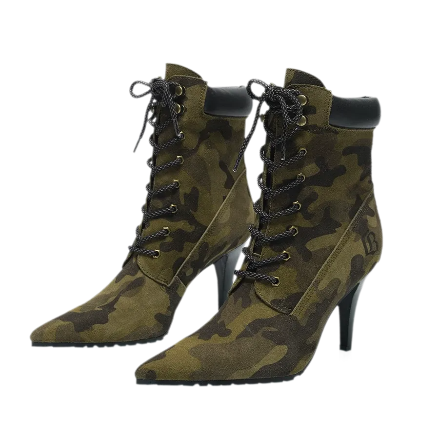 Suede Pointed-Toe Stiletto Boots