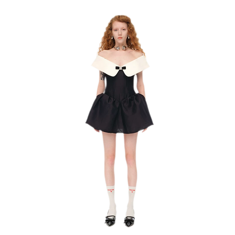 Off-Shoulder Short Dress