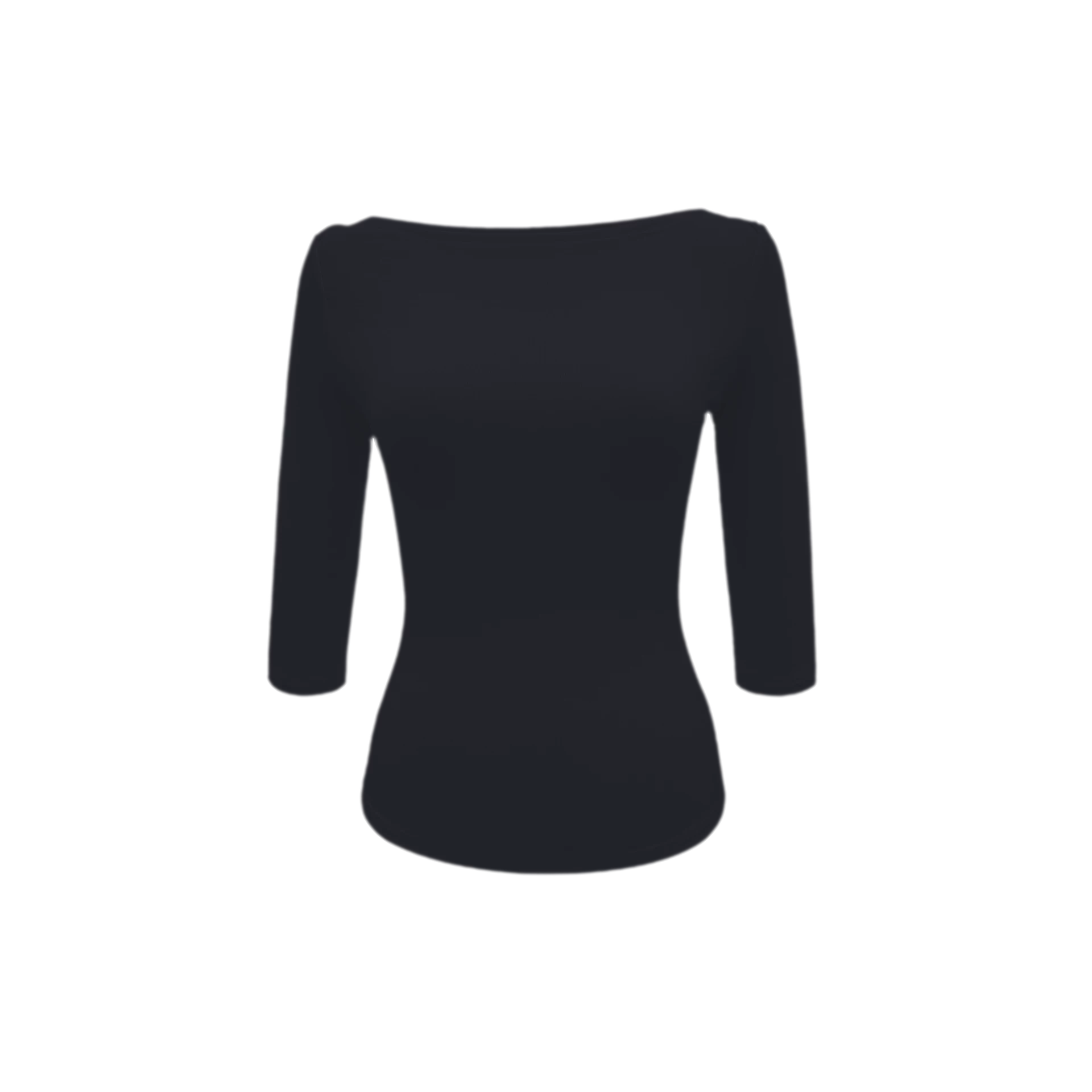 Lyocell Boat Neck Knit Top