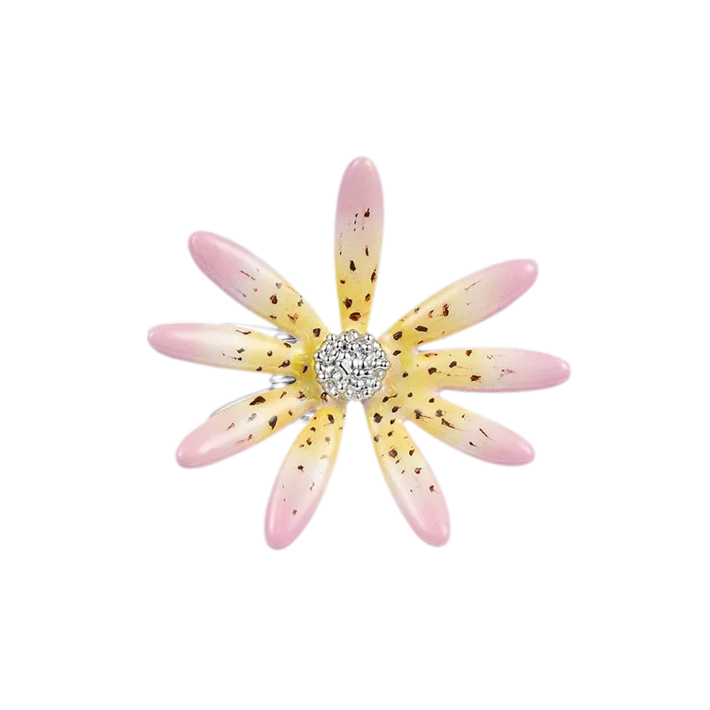 Metallic Daisy Flower Hair Clip