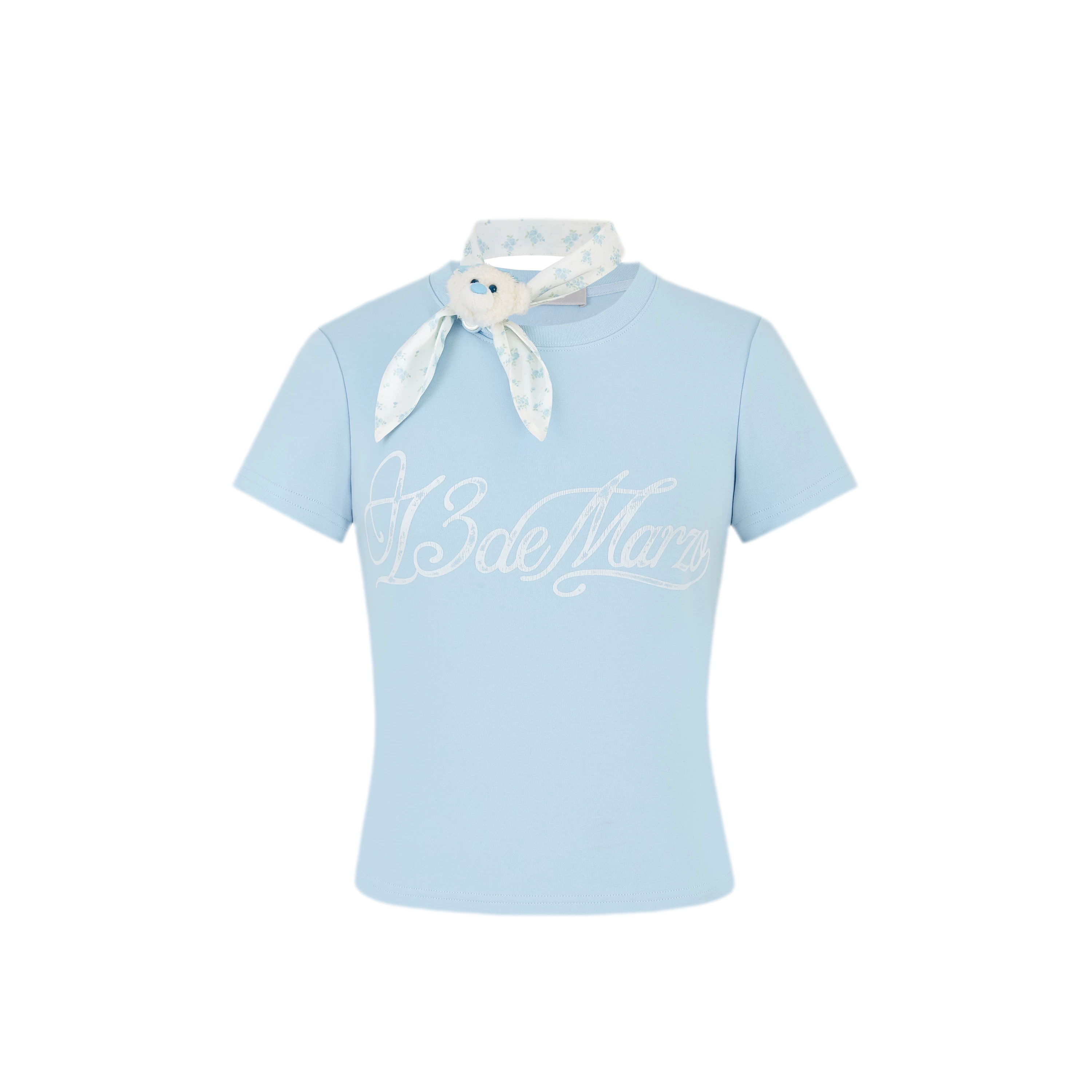 Floral Crossover Short T-shirt
