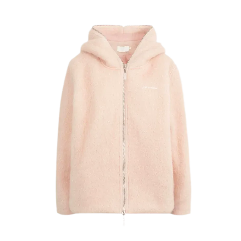 Soft Wool Hooded Jacket