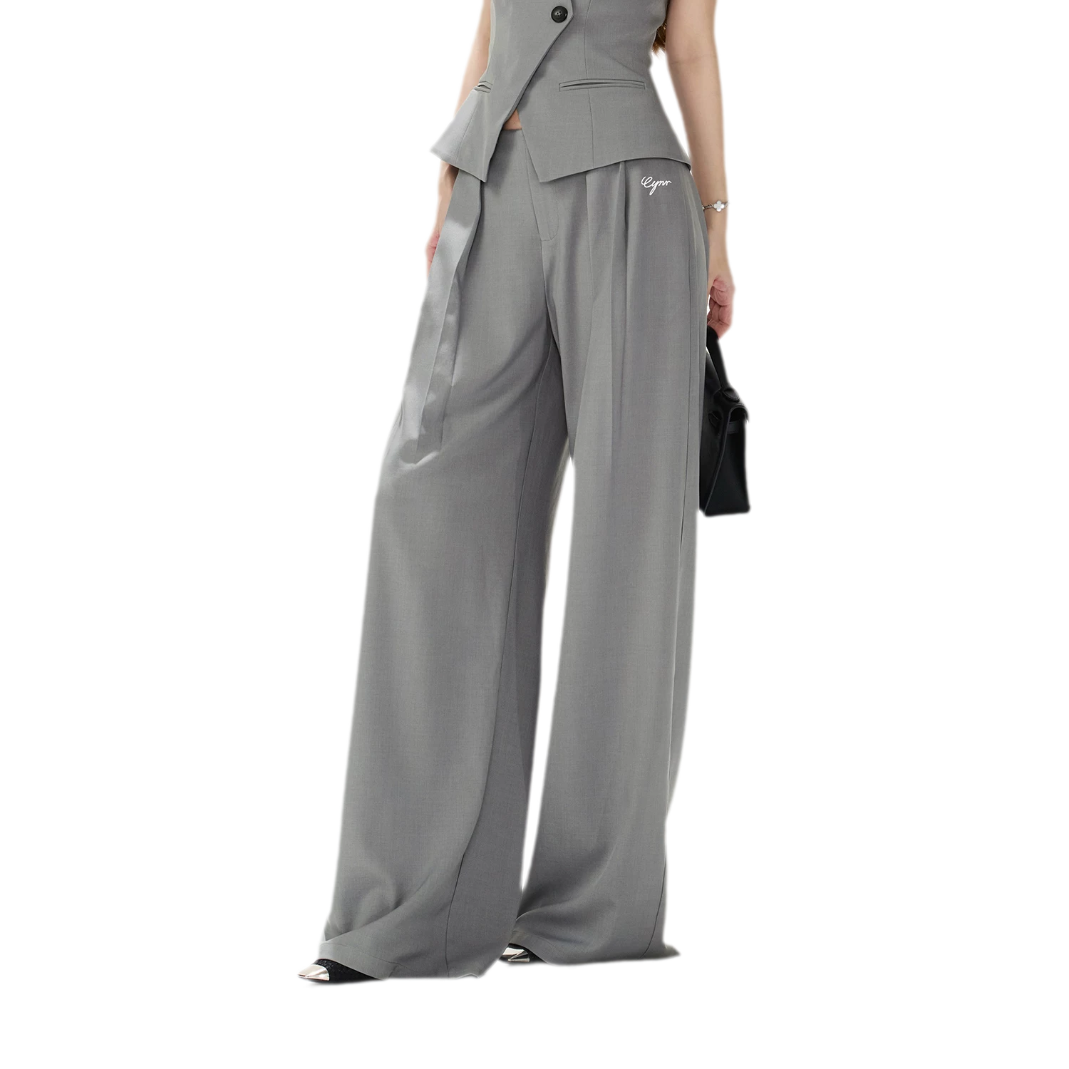 Structured Wide-Leg Suit Set