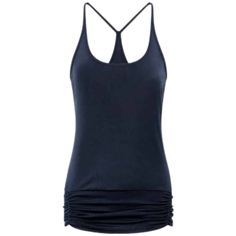 Lyocell Ruched Racerback Tank