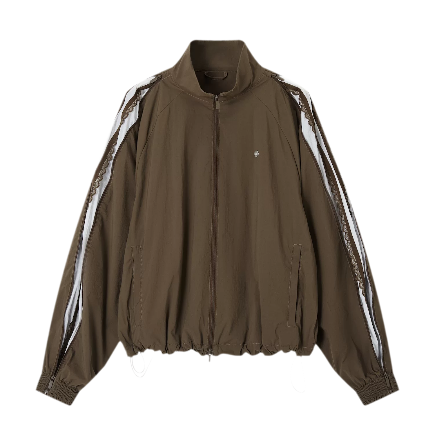 Structured Zipper Collar Jacket