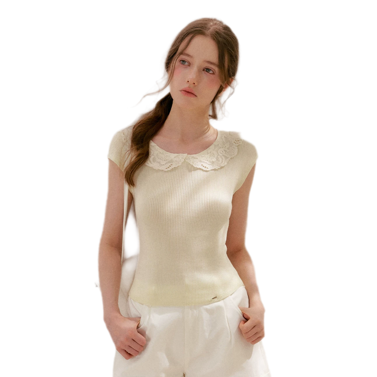 Lace Collar Tee