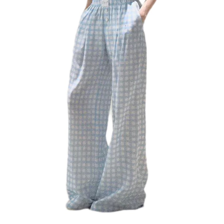 Lyocell Linen Wide-Leg Pants