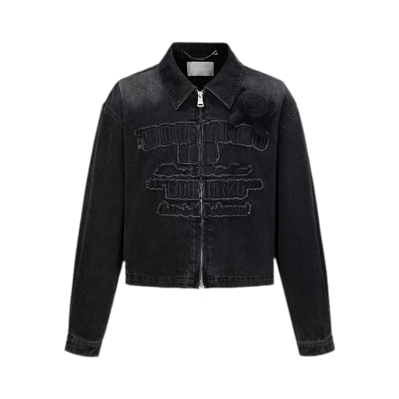 Bear Denim Zipped Shirt
