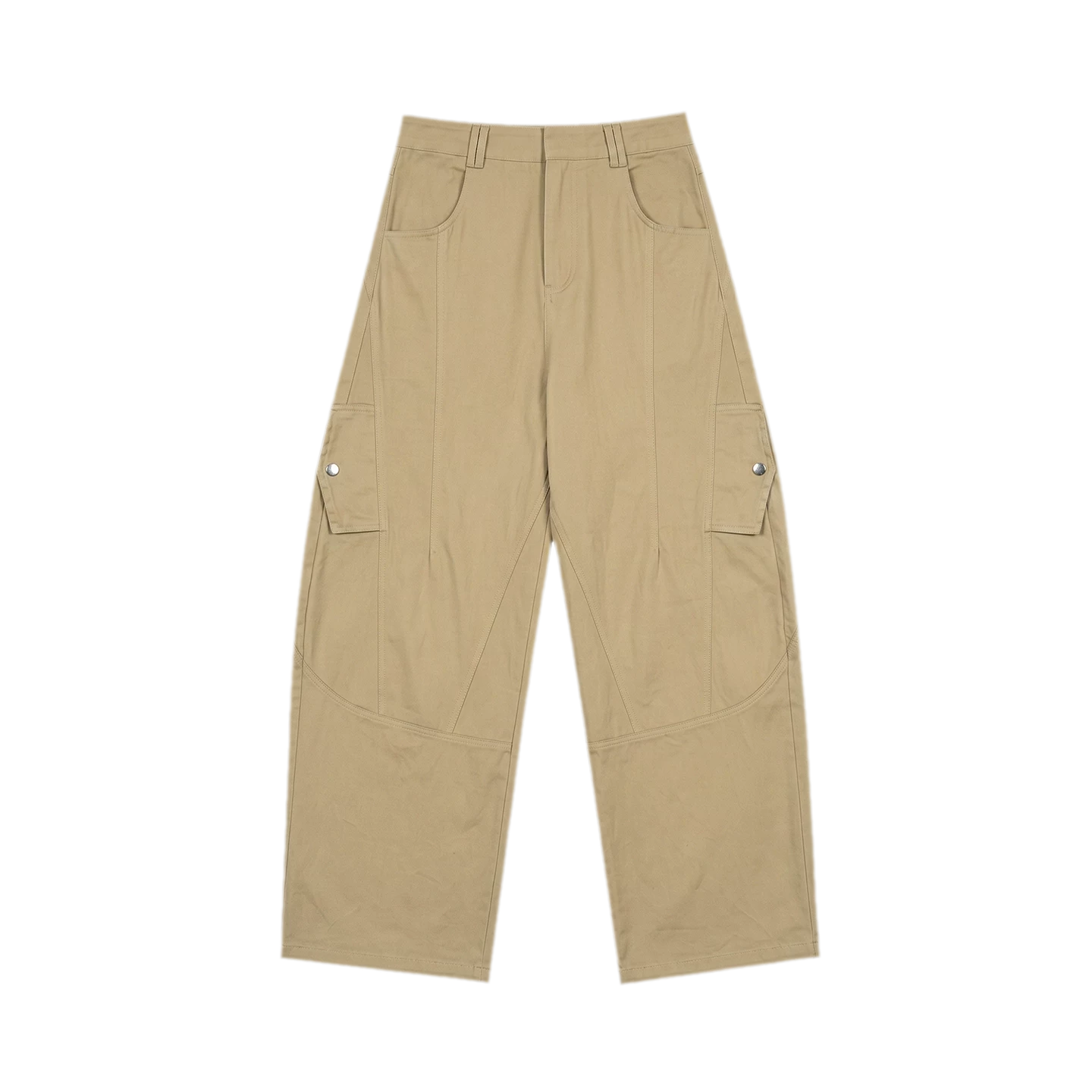 Deconstructed Curved Cargo Pants