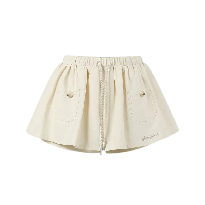 Cotton Lyocell Pocket Skirt