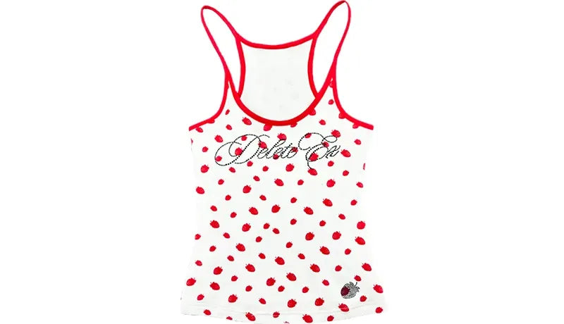 Rhinestone Ribbed Cami Top