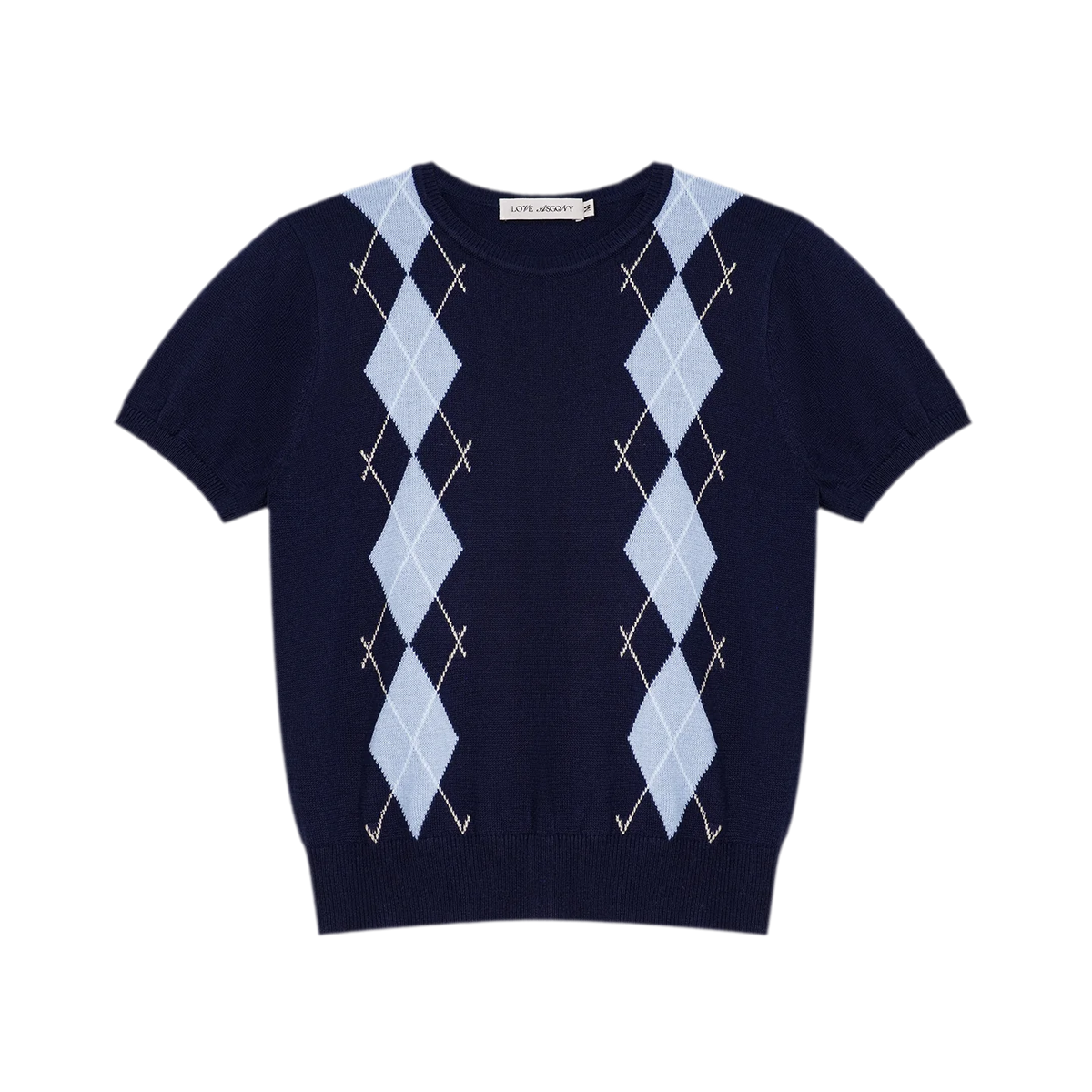 Wool Argyle Knit Set