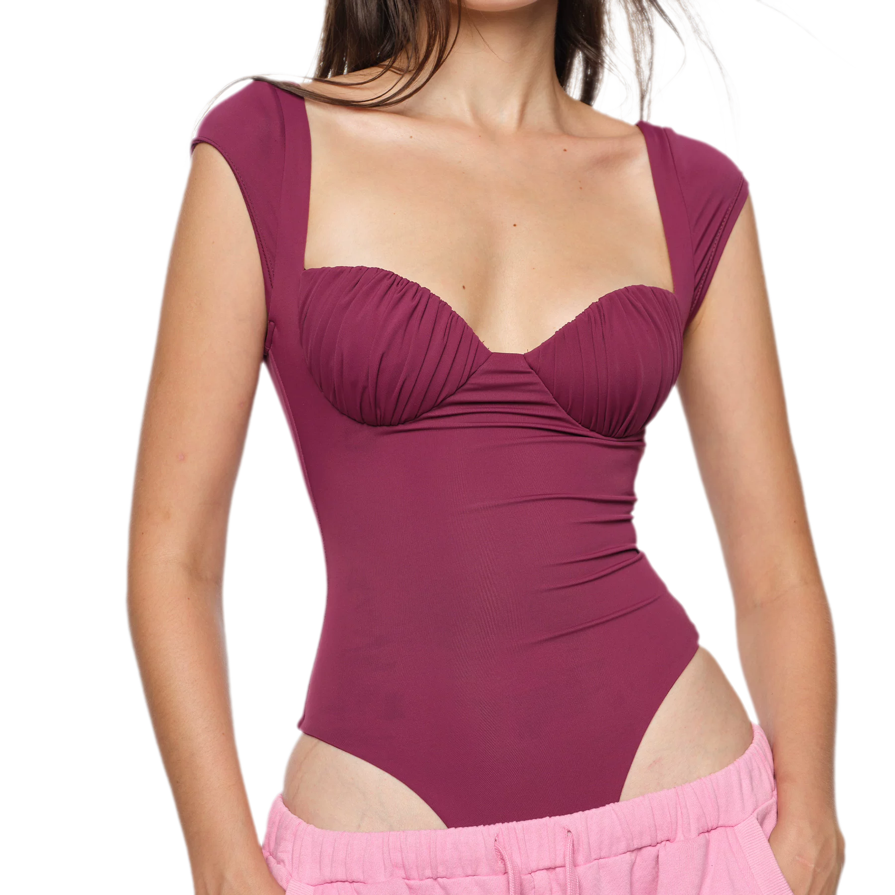 Ruched Cup Bodysuit