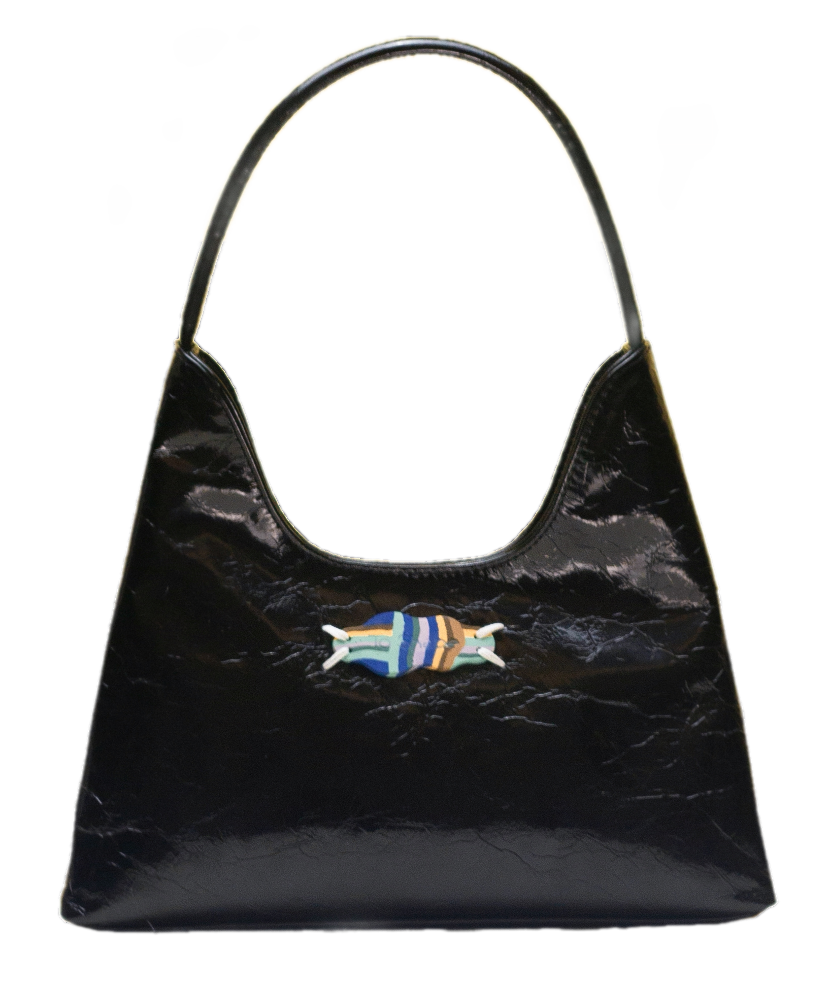 Textured Hobo Candy Applique Bag
