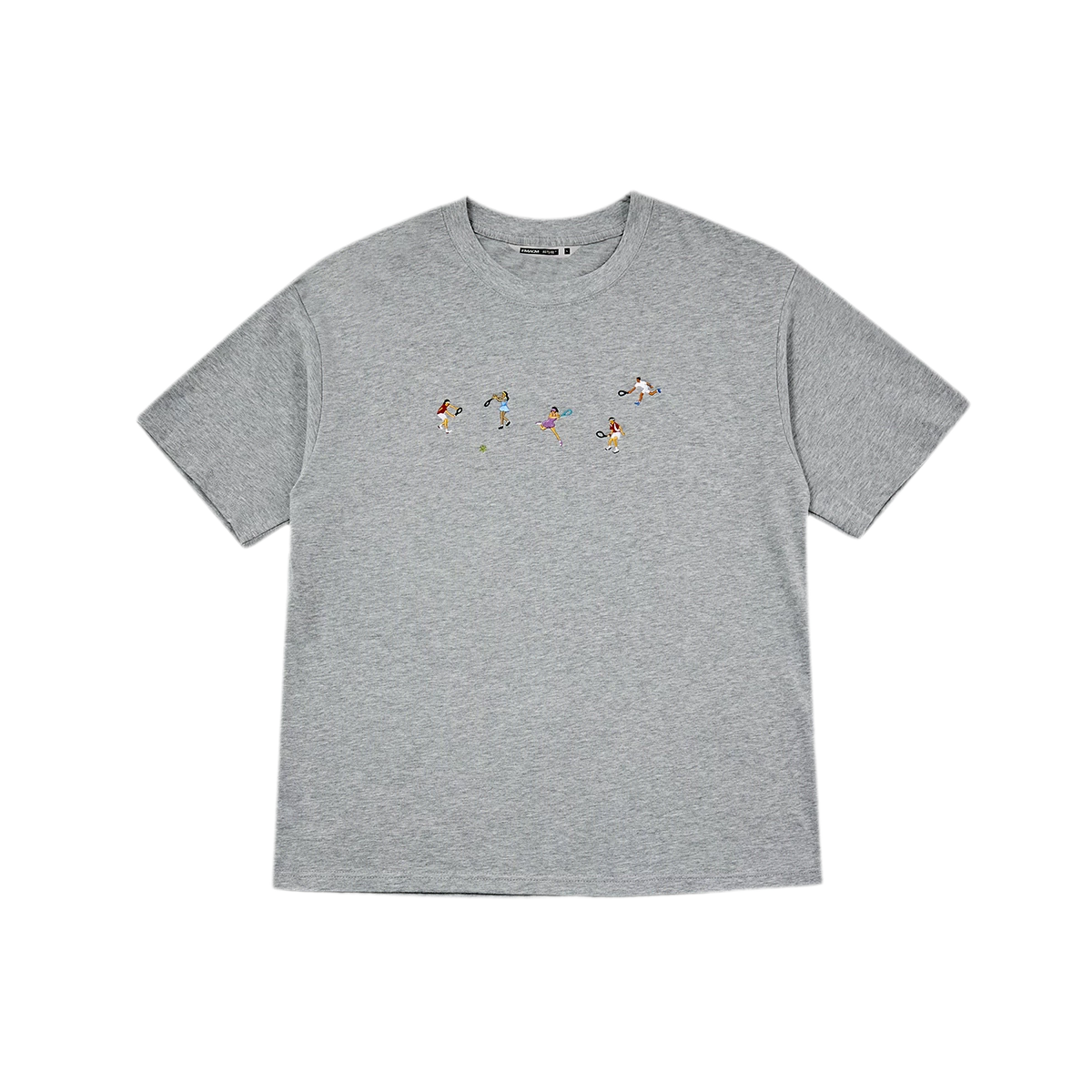Hand Drawn Tennis Embroidery Tee