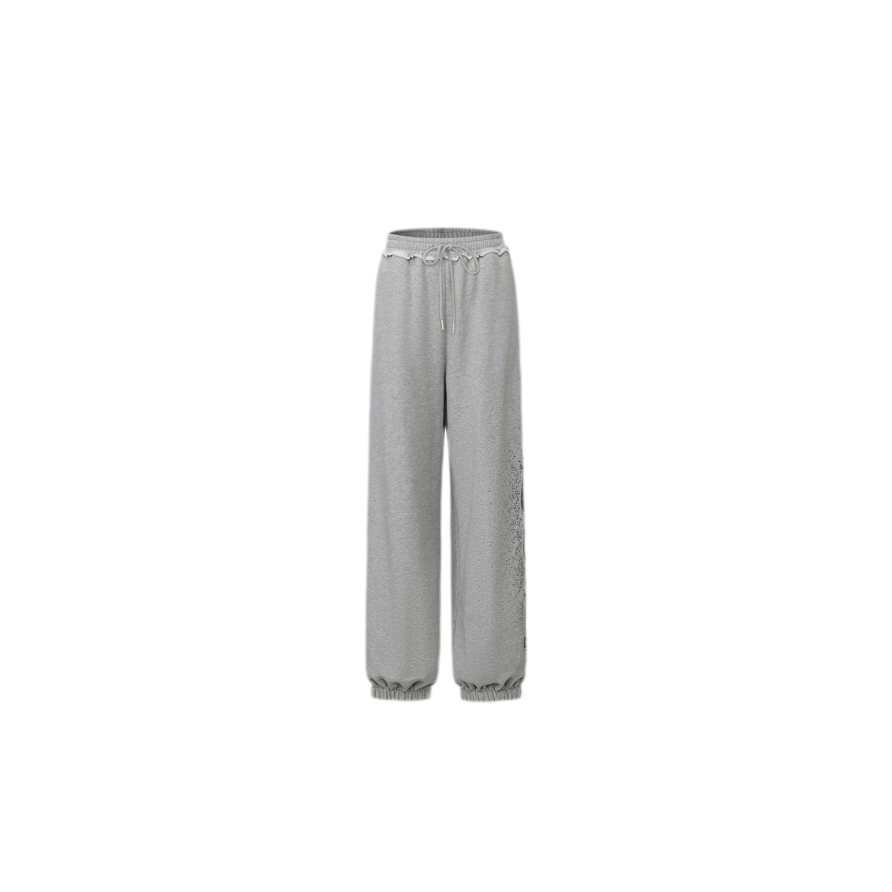 Graphic Cropped Hoodie Pants Set