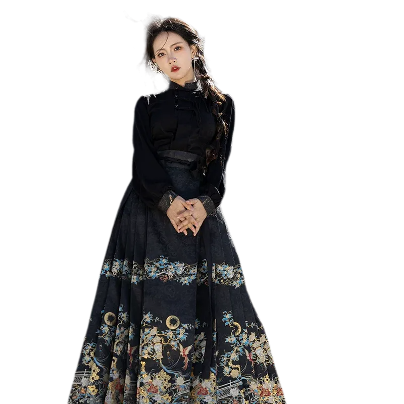 庭院深 Deep Courtyard Brocade Mamian Skirt