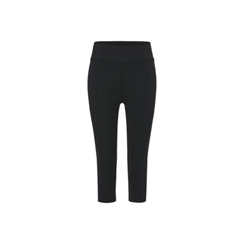 Bare-Feel Slit Capri Pants