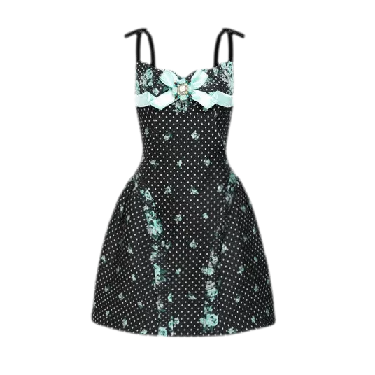 Jacquard Corset A-Line Dress