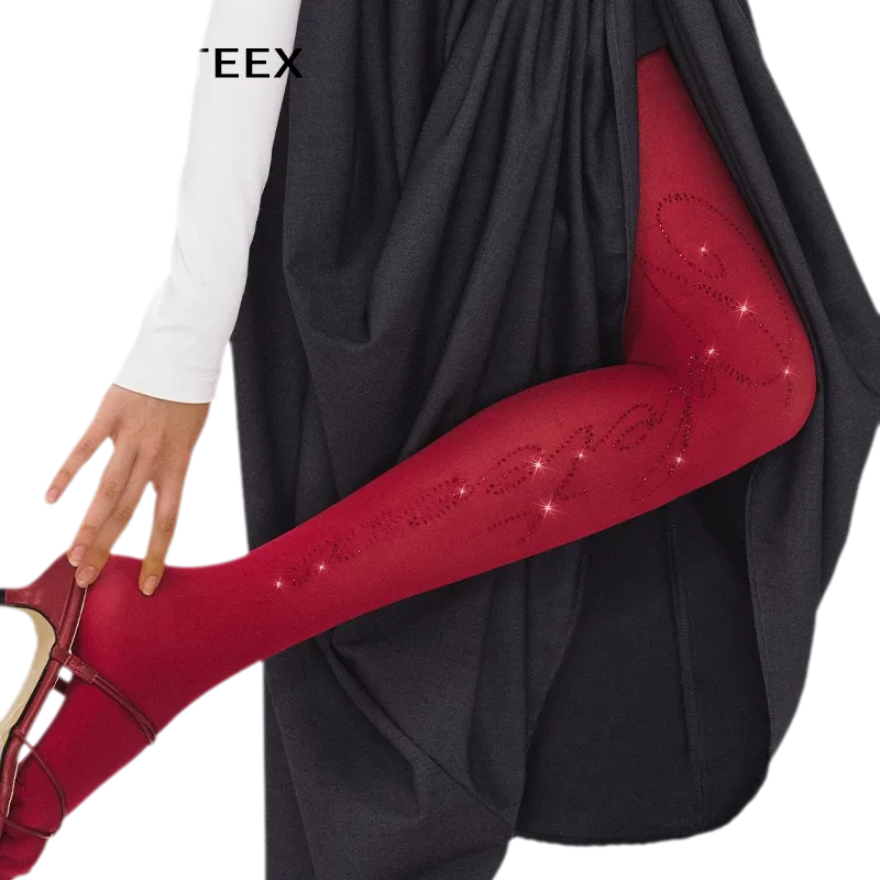 Sheer Rhinestone Tights