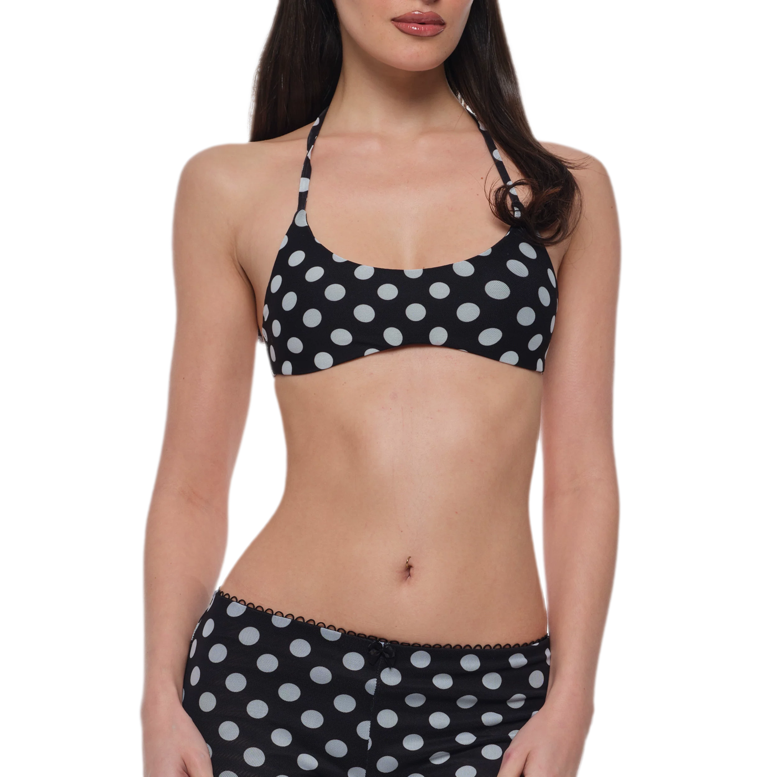 Polka Dot Bustier Pants