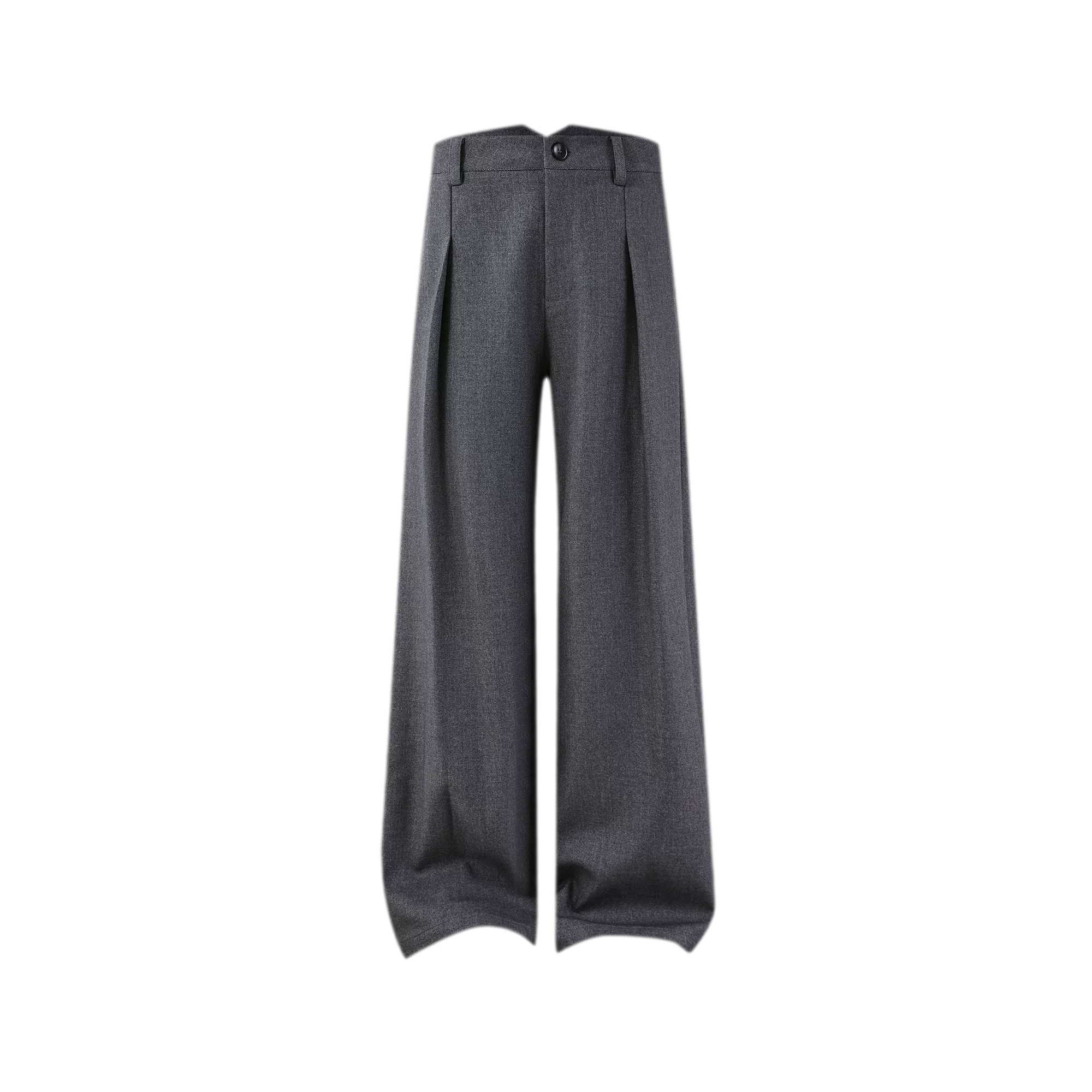 500G Houndstooth Pleated Wide-Leg Pants