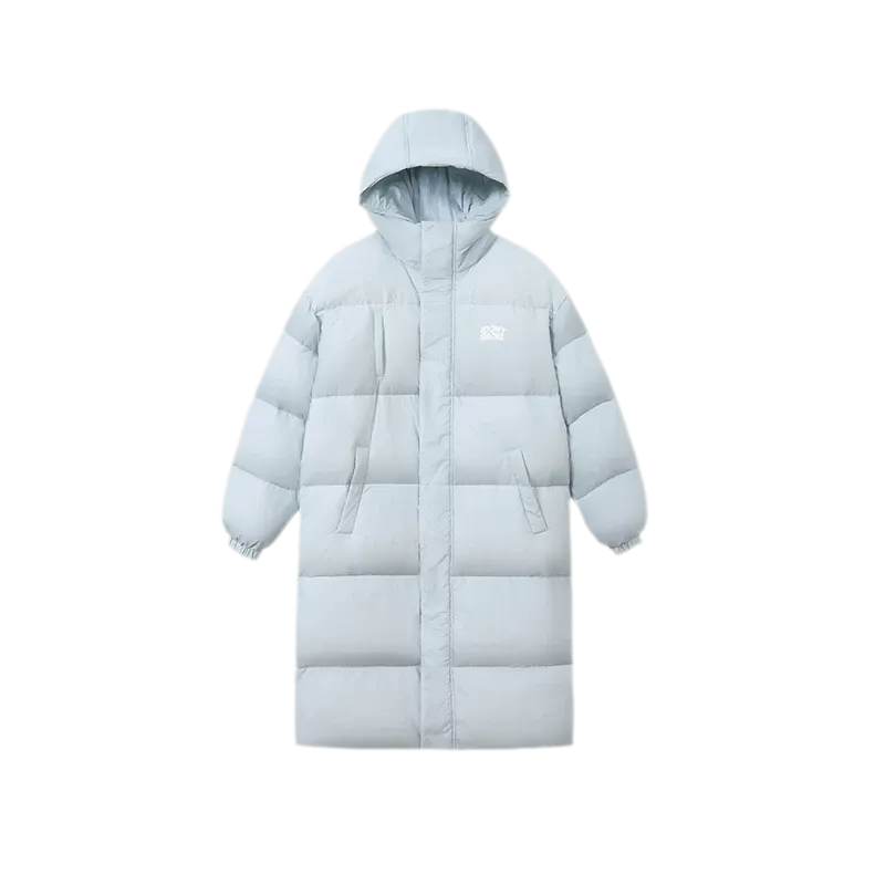 Long Hooded Duck Down Jacket