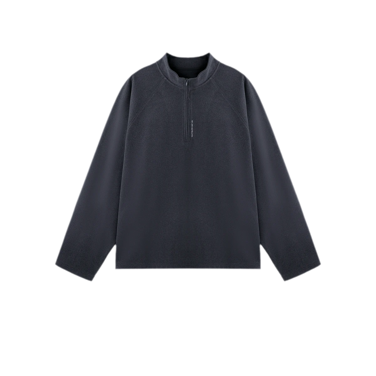 Vintage Oversized Half-Zip T-Shirt