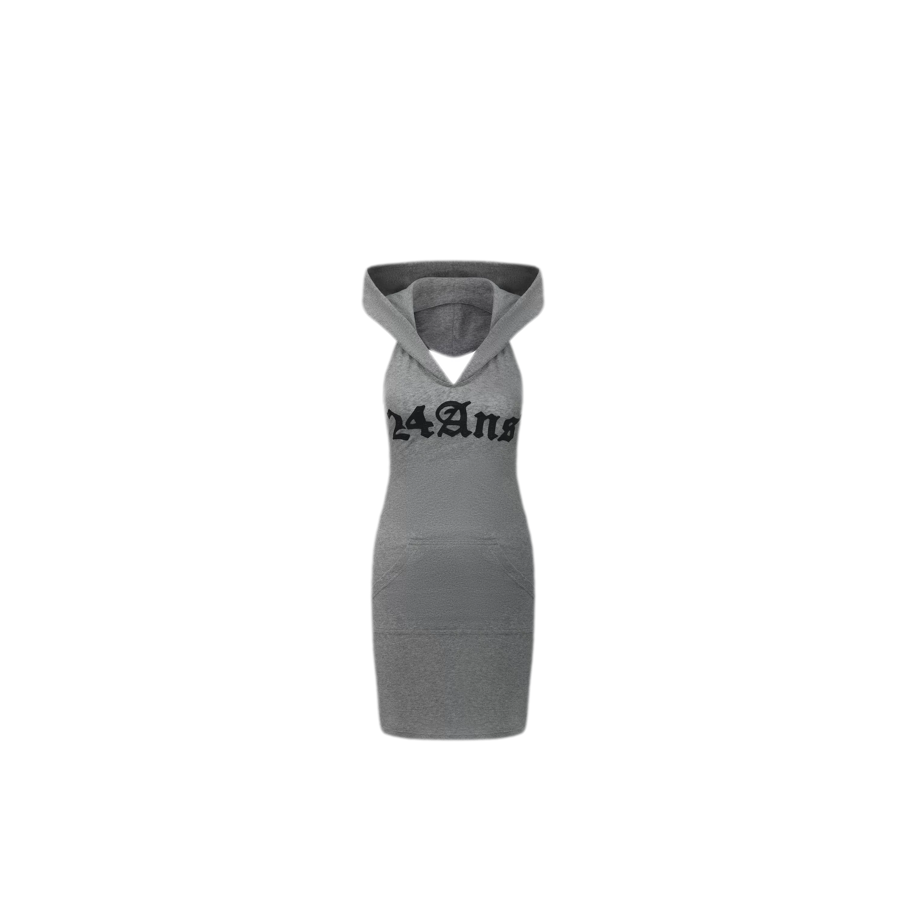 24ANS x UWA Backless Hooded Mini Dress