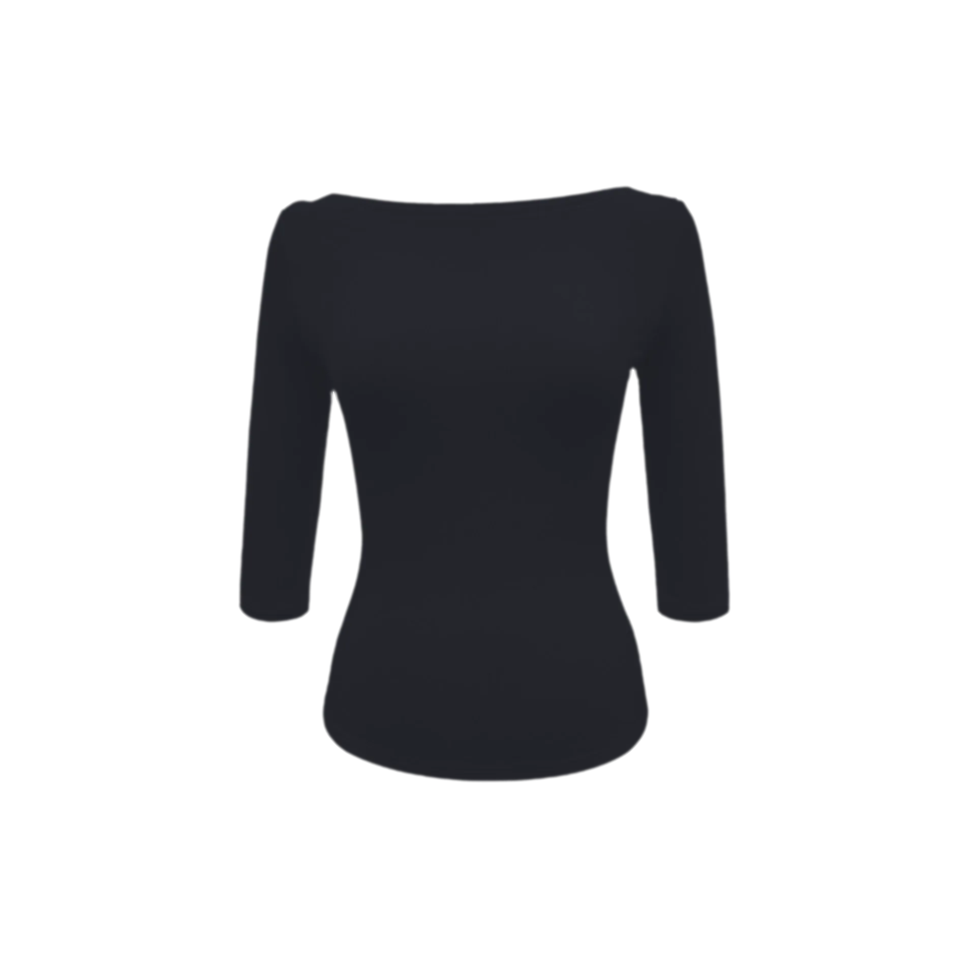 Lyocell Boat Neck Knit Top