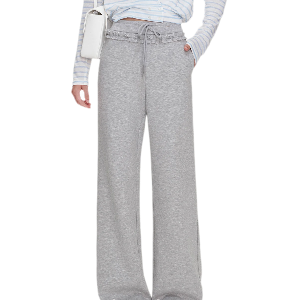 Wrap V-Neck Knitwear Set