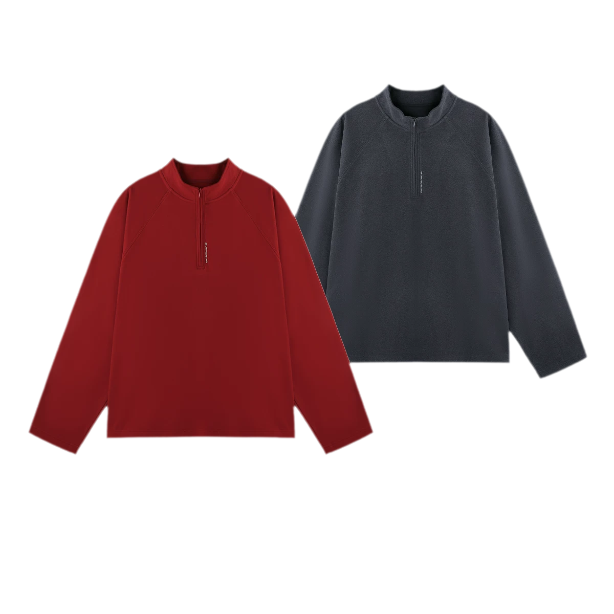 Vintage Oversized Half-Zip T-Shirt