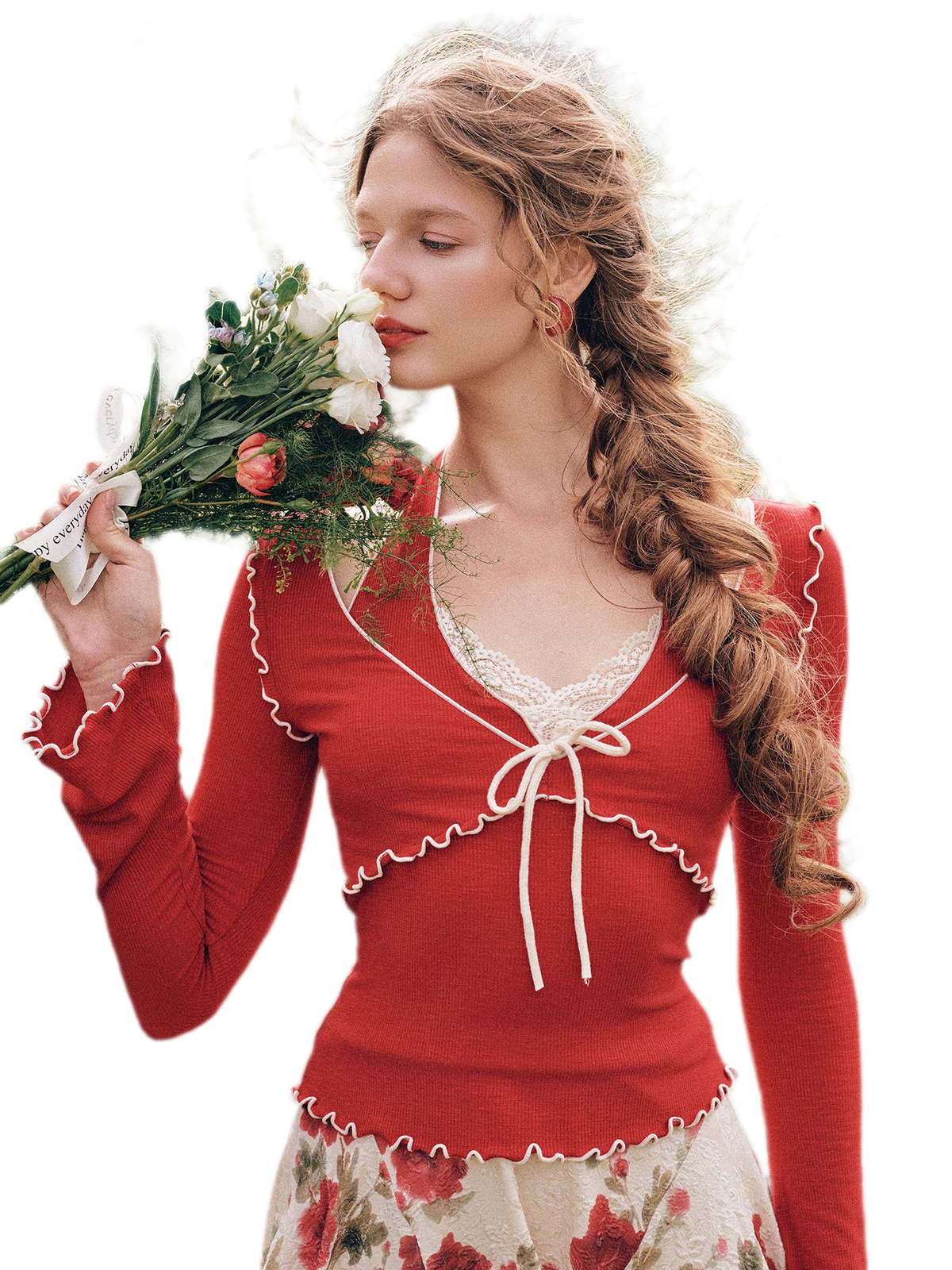 Jacquard Floral Dress Set
